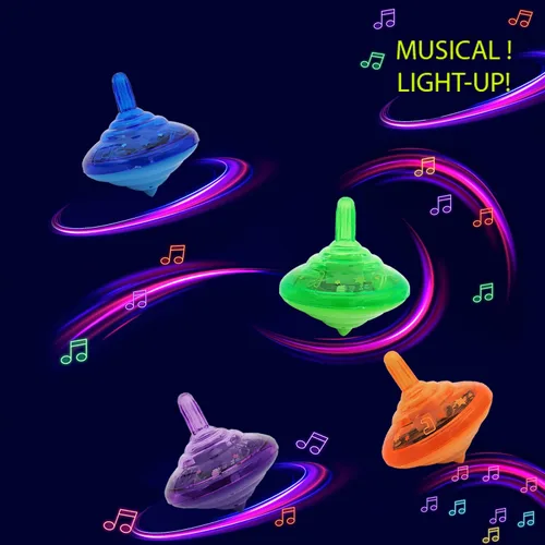 Miniatura 5 de The Dreidel Company Hanukkah - Juego de camisetas giratorias con luces musicales Dreidel, reproduce 2 canciones clásicas de Hanukkah