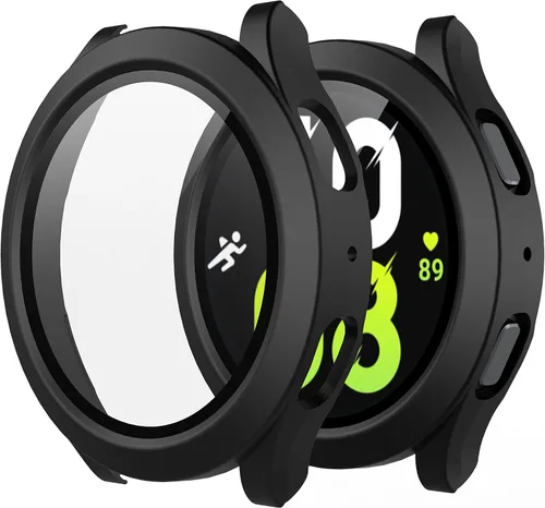 Miniatura 12 de Misxi - Juego de 2 fundas rígidas de policarbonato con protector de pantalla para Samsung Galaxy Watch 5 Galaxy Watch 4 de 40 mm, funda ultradelgada