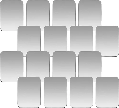 Miniatura 9 de Juego de 16 placas de metal de repuesto para soportes magnéticos de teléfono de coche, pared, soportes de ventilación de aire, estuches, imanes. Kit