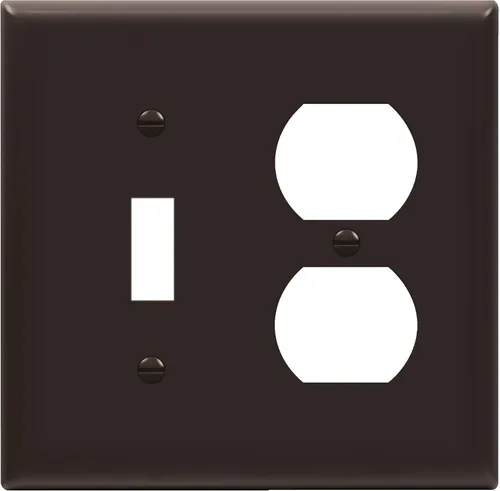 Miniatura 24 de Enerlites placas para combinación de apagador de pared, tamaño estándar, de policarbonato irrompible, color blanco, Blanco, 1