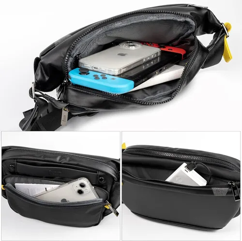 Miniatura 5 de Divoom Mochila bandolera con pantalla LED, mochila cruzada impermeable para el hombro, mochila de viaje para hombres y mujeres