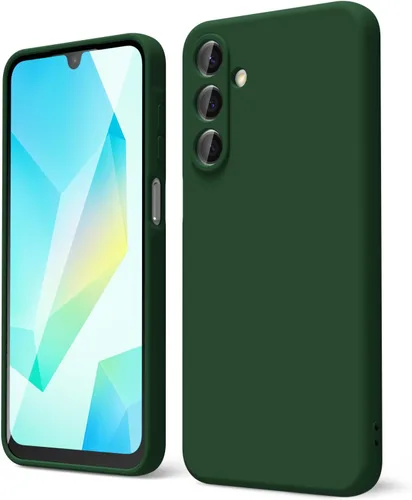 Miniatura 36 de oakxco Funda para teléfono Samsung Galaxy A12 con agarre de silicona líquida, linda delgada fina suave cubierta de gel de goma TPU lisa para mujeres