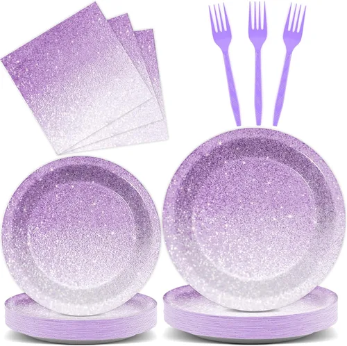 Miniatura 47 de 96 piezas de decoración de cumpleaños número 65 para hombres, platos y servilletas de papel para la mesa de pastel, suministros de mesa
