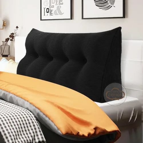 Miniatura 12 de WOWMAX - Almohada triangular para cabecero; almohada en forma de cuña para cabecero; almohada grande de refuerzo para cama, almohada