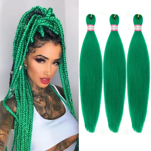 Miniatura 91 de Extensiones de cabello para trenzar preestiradas, color negro, 12 pulgadas, 8 paquetes de cabello natural para trenzar, fácil trenza, ajuste de agua