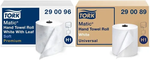 Miniatura 17 de Tork Rollo de toallas de mano blanca H80, Premium, 6 rollos, 8030630 Blanco