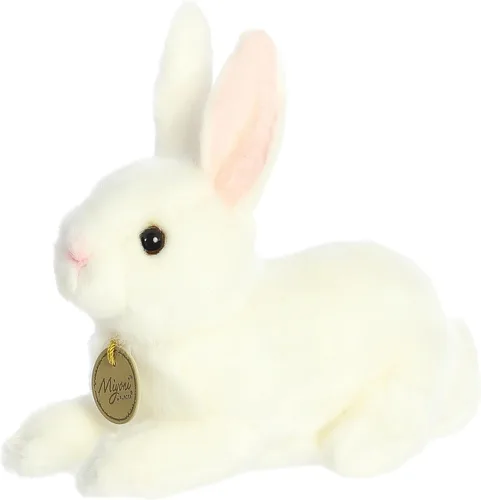 Miniatura 2 de Aurora World Miyoni Peluche de felpa con diseño de conejo, color blanco, 8 pulgadas