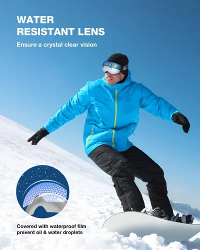 Miniatura 7 de ZIONOR X4 Ski Goggles Magnetic Lens - Snowboard Goggles for Men Women Adult - Snow Goggles Anti-fog UV Protection