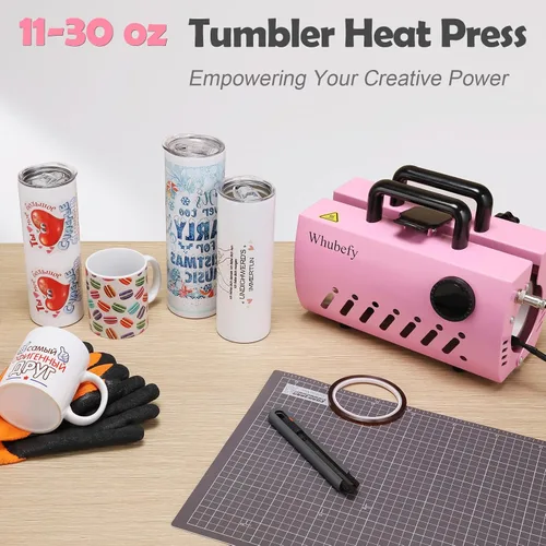 Miniatura 7 de Prensa de calor para vasos, máquina de sublimación de prensa para tazas de 30 onzas, 20 onzas, 16 onzas, 11 onzas, vasos delgados de vidrio