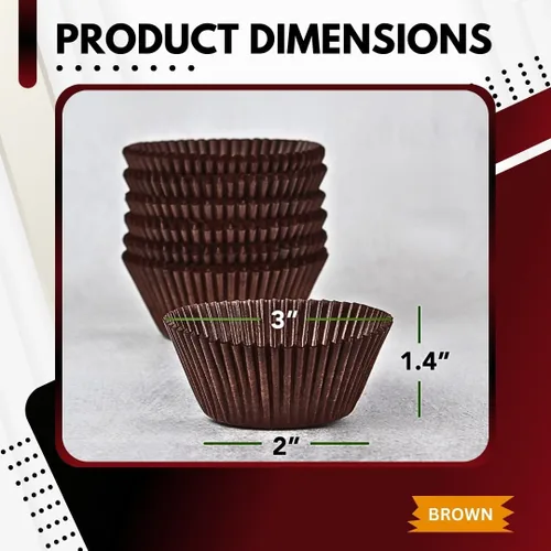 Miniatura 2 de Forros para magdalenas Green Direct - Envolturas estándar para magdalenas para usar en bandejas o portavasos o en soporte - Tazas de papel