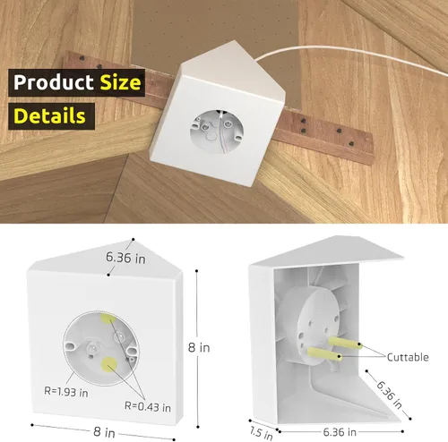 Miniatura 2 de Caja de Montaje de Ventilador, Soporte de Montaje de Ventilador de Techo, Caja de Montaje de Ventilador de Techo, Kit de Montaje de Ventilador
