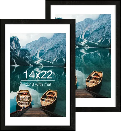 Miniatura 176 de Hongkee - Juego de 2 marcos de fotos, HK042515-MD5.5X8.5-BK(2PK)