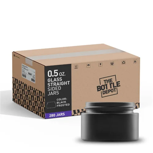 Miniatura 38 de The Bottle Depot - Tarro de vidrio de 4 oz (3.4 fl oz) - Ámbar transparente - 90 frascos - Cierres no incluidos - Acabado de cuello 58-400 - Tarros