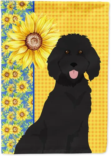 Miniatura 118 de Caroline's Treasures WDK5331CHF - Bandera de verano con diseño de girasoles rojos y blancos, manga grande, para porche, para colgar en la pared