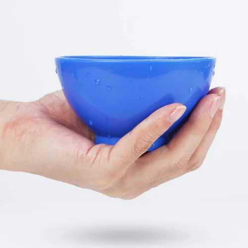 Miniatura 2 de 4 unids un juego de silicona flexible impresión de goma mixta de alginato tazón de fuente de mezcla dental cuencos azul
