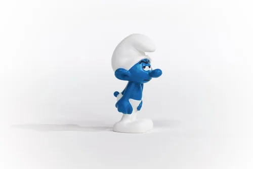 Miniatura 5 de Schleich Pitufos, juguetes coleccionables de dibujos animados retro para niños y niñas, figura de pitufo gruñón, a partir de 3 años