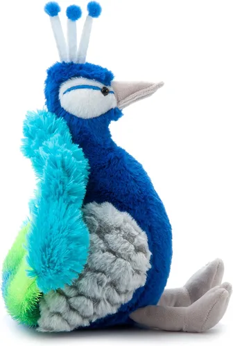 Miniatura 8 de The Petting Zoo Peluche de pavo real, regalos para niños, animales salvajes del zoológico Onez, juguete de peluche de pavo real de 12 pulgadas
