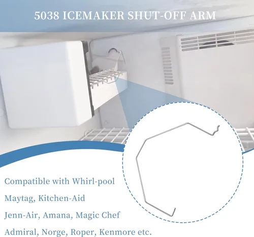 Miniatura 4 de WP67004028 reemplazo del brazo del fabricante de hielo para Maytag Kenmore Amana Refrigerador Parts Ice Maker Shut Off brazo 67004028 AP4077996