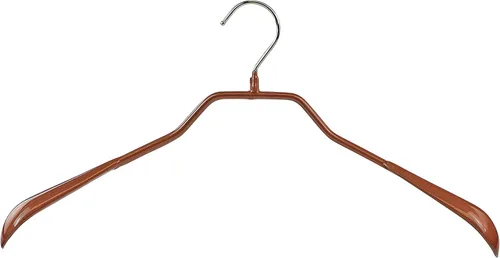 Miniatura 25 de Mawa by Reston Lloyd BodyForm Series - Percha antideslizante que ahorra espacio para chaquetas, trajes y abrigos, 16-1/2 pulgadas, estilo 42/L, Plata