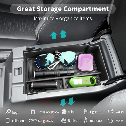 Miniatura 4 de CDEFG Bandeja organizadora de consola central Crosstrek 2024 2025 2026 para Subaru Crosstrek Impreza 2024 2025 2026, accesorios para consola media
