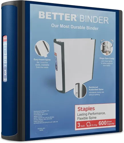 Miniatura 17 de Carpetas Better View de 1-1/2 pulgadas de STAPLES con anillos en D (blanco)