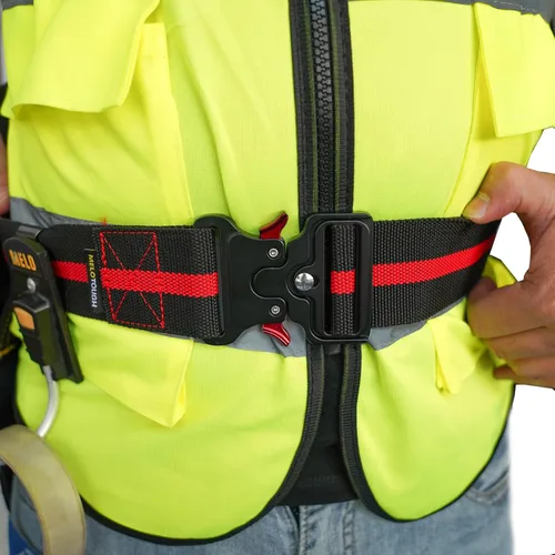 Miniatura 6 de MELOTOUGH Cinturón de nailon de 2 pulgadas con hebilla de metal resistente y liberación rápida para trabajo al aire libre, cinturón para hombre