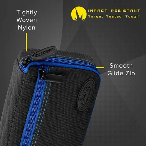 Miniatura 3 de Casemaster Plazma - Estuche para dardos de punta suave y de acero, tiene capacidad para 3 dardos y cuenta con tubo de almacenamiento integrado