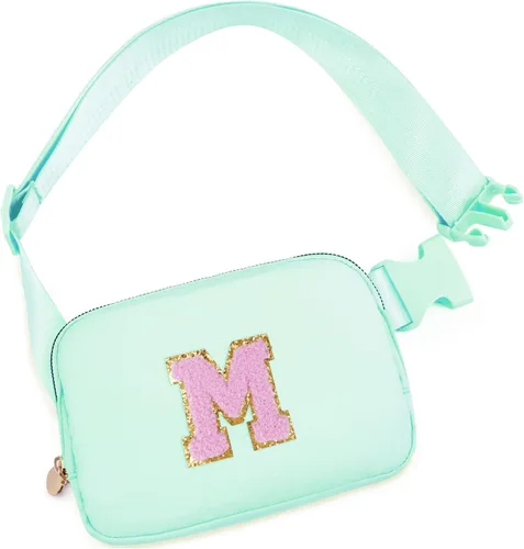 Miniatura 75 de Bolsa de cinturón para niñas y mujeres, bolsas cruzadas, riñonera, riñonera personalizada, Negro, Small