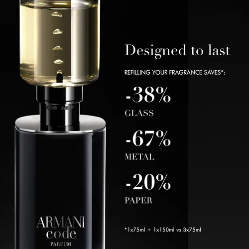 Miniatura 7 de Armani Beauty – Code – Parfum – Cologne for Men – Fresh & Aromatic Men’s Fragrance – Bergamot, Clary Sage, Tonka Bean Notes