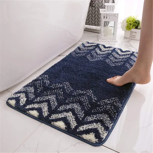 Miniatura 4 de JYDQM Tapetes de baño hechos de poliéster, extra suave y antideslizante, de microfibra, esponjoso, absorbente, para baño, bañera, kichen