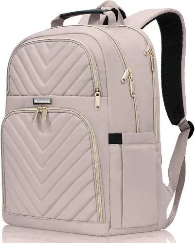 Miniatura 21 de Mochila de viaje para laptop, mochila escolar para adolescentes, niñas, niños, mochila universitaria acolchada grande de 15.6 pulgadas para mujeres