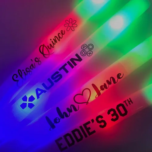 Miniatura 2 de Paquete de 15 barras de luz LED personalizadas para fiestas, bodas, fiestas, cumpleaños, invitados, fiestas, DJ, conciertos, festivales, eventos, 3