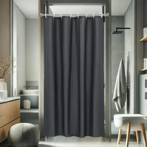 Miniatura 24 de AooHome - Forro para cortina de ducha, Tela, Gris claro