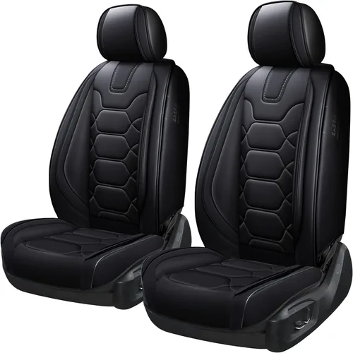 Miniatura 8 de OASIS AUTO Fundas para Asientos Delanteros de Automóvil, Fundas de Asiento Impermeables de Cuero Sintético para Automóviles Ajuste Universal