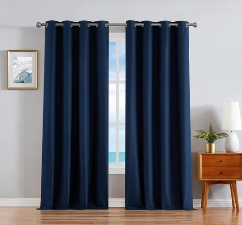 Miniatura 15 de Nautica Cortinas opacas para el hogar, Providence Ultimate Blackout Classics, cortinas térmicas de privacidad para dormitorio o sala de estar, juego