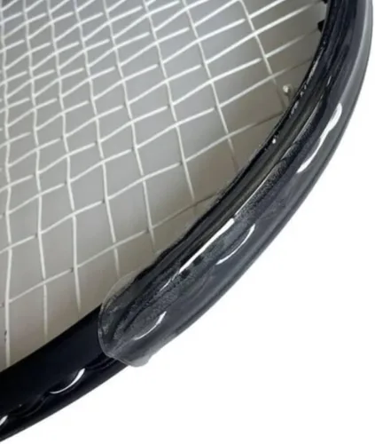 Miniatura 3 de Protectores de cabeza de raqueta de tenis transparentes para raquetas de tenis, cinta adhesiva para cabeza de raqueta de tenis, protección