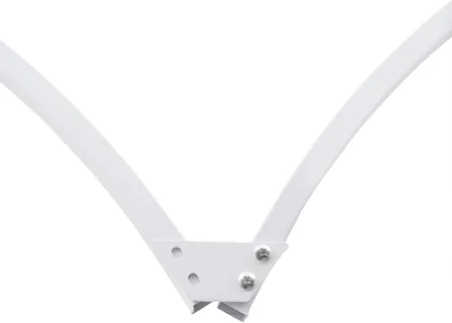 Miniatura 6 de Soporte de arco de globos de 7.7 pies de metal para arco de boda, soporte de telón de fondo, arco de corazón, decoración de fondo floral para Blanco