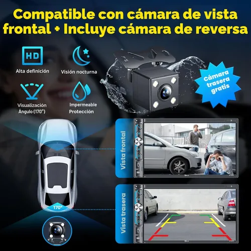 Miniatura 5 de PLZ Radio Estéreo de Coche de 7" Inalámbrico Doble DIN Apple Carplay para Receptores de Audio de Coche, Pantalla de Reproducción de Coche Bluetooth