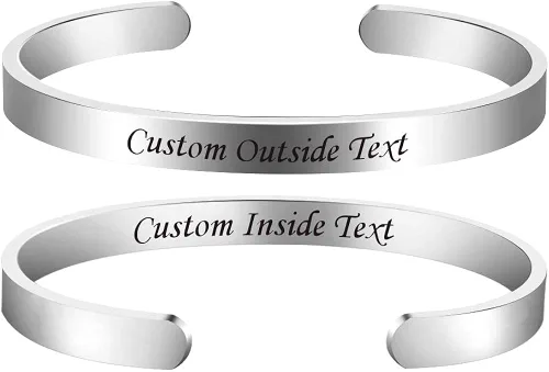 Enni of York Pulseras personalizadas para mujeres, regalos inspiradores para mujeres, niñas, hombres, motivacionales, cumpleaños, amistad, mantra