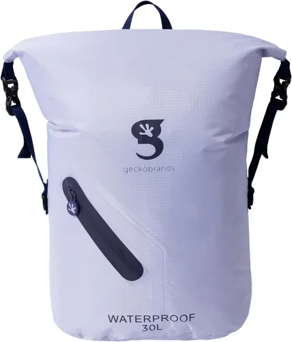 Miniatura 13 de geckobrands Mochila impermeable ligera de 30 L - Bolsa ligera impermeable para exteriores, senderismo, viajes, actividades acuáticas ligeras Verde