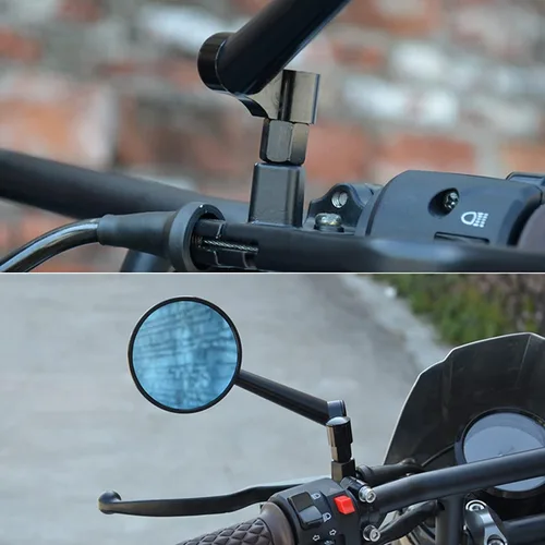 Miniatura 3 de Adaptador de montaje de espejo retrovisor para motocicleta, ajuste de altura con tornillo, espejos retrovisores, convertidor de rosca de diámetro 8