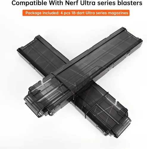 Miniatura 3 de Revista, 18 pinzas de dardos para Nerf Ultra Series Blasters 4 piezas (negro)