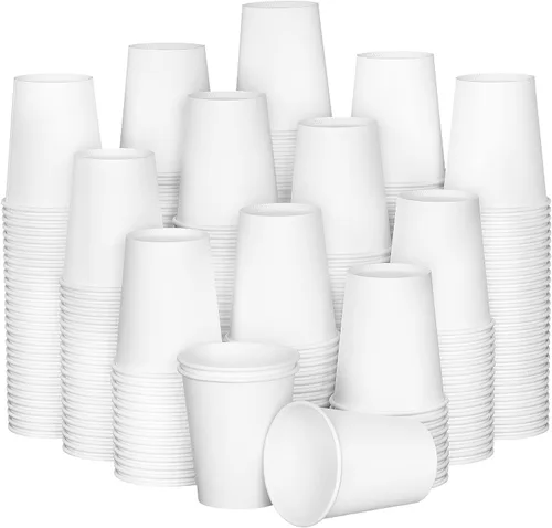 Tazas de papel RAZCC de 8 oz, paquete de 300 unidades de 8 oz, tazas de café desechables de papel, tazas de café de 8 oz para bebidas frías y