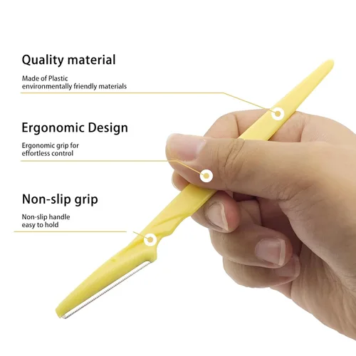 Miniatura 4 de Maquinilla de afeitar de cejas para mujer, 4 piezas de afeitar Dermaplane para mujer, multiusos, moldeador de pelo facial