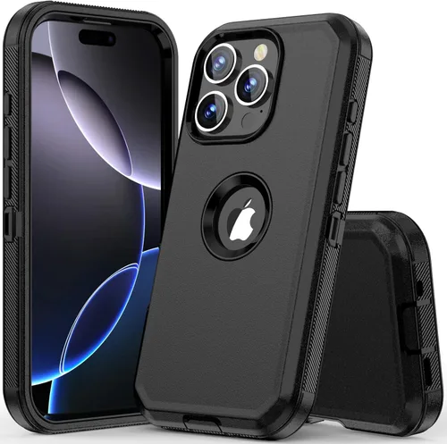 Miniatura 25 de COOYA Funda para iPhone Air de Protección Completa del Cuerpo contra Caídas, Funda Resistente a Prueba de Golpes de 3 Capas, Híbrida de Servicio
