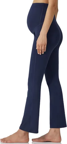 Miniatura 3 de POSHDIVAH Pantalones de yoga de maternidad para mujer, para trabajo, descanso, elásticos, corte de bota, pantalones acampanados para embarazo