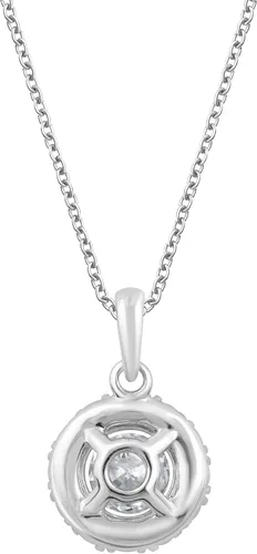 Miniatura 3 de Diamante de 0.50 a 1.00 quilates, juego de puntas de oro blanco de 14 quilates, colgante de diamantes cultivados en laboratorio de corte redondo