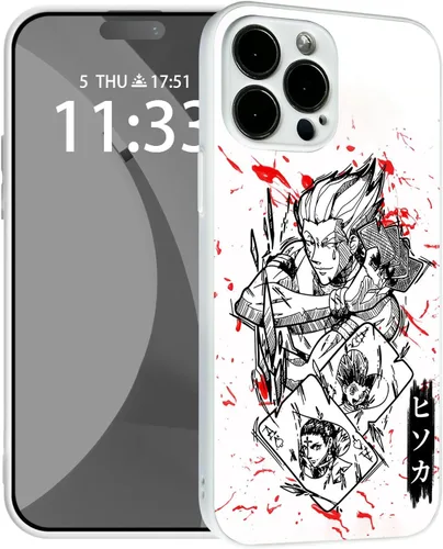 Miniatura 9 de Gear 5 Nika Joy Boy - Carcasa protectora de silicona suave con diseño de manga de anime japonés anticaída, diseño de manga y vidrio templado