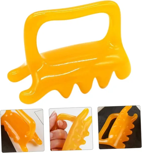 Miniatura 9 de Conjunto de masajeador de cuello y espalda, herramientas de cera de abeja de resina para masaje de tejido profundo