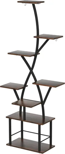 Miniatura 8 de Quikraen Soporte para plantas de interior con luces de cultivo de 64 pulgadas de alto, estante de plantas iluminado en esquina para cultivo